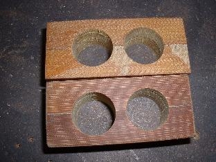 Rudder pedal pivot blocks