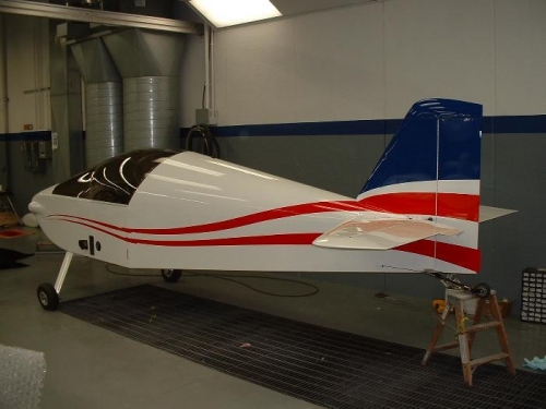 Fuselage after striping