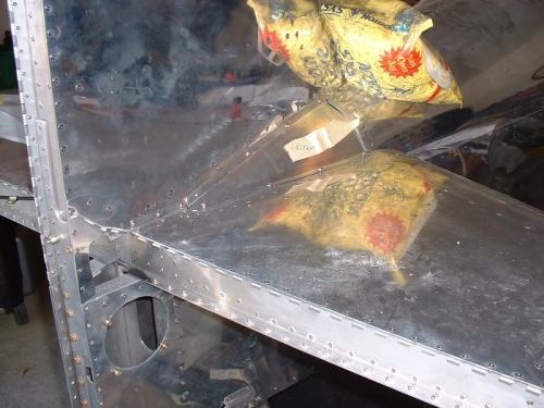 Tail inspection plate fitted