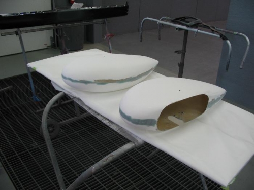 Wheel pants prior to priming