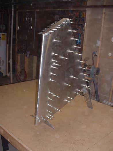 Vertical Stab assy clecoed