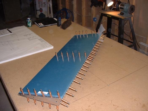 Rudder complete less rivets