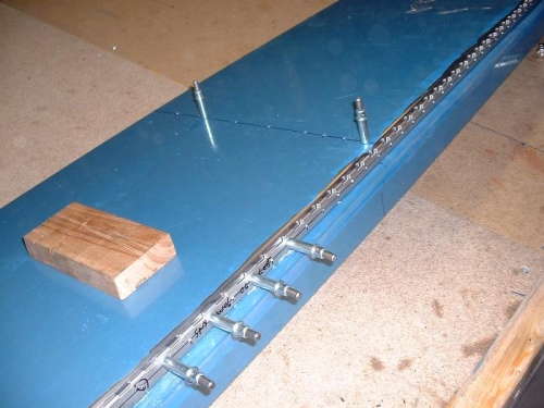 Close up of Left Flap hinge area