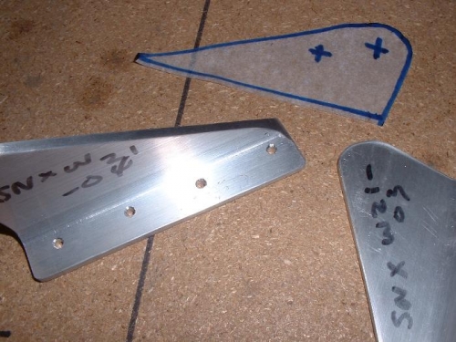 Aileron Bellcrank Brackets SNX W21-03 &04