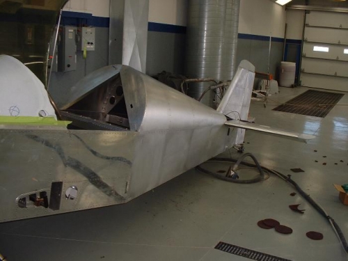 Fuselage in process of D.A.