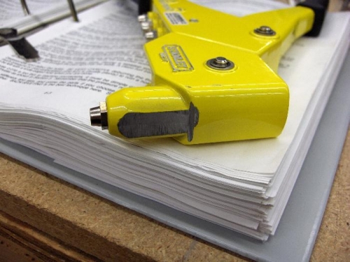 Shows ground off front of puller