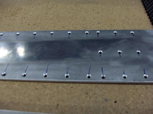 VS spar stiffener countersinks.