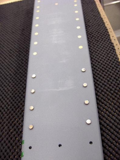 Front side of rear spar