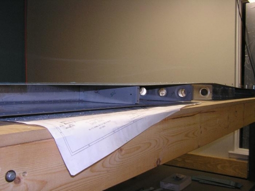 A view of the inside before closing it up with the rear spar