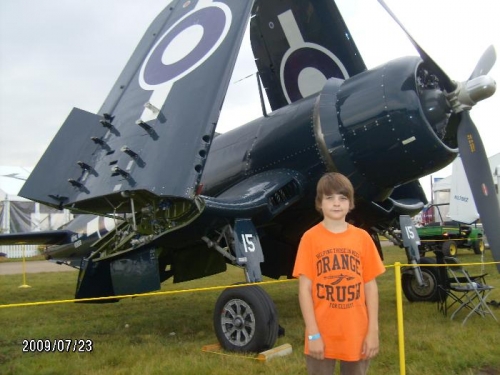 Tanner and an F4U Corsair