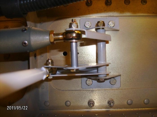 Bell crank/rod end bolts torqued.
