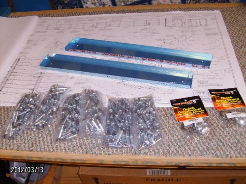 Clecos, tie-downs, F-727 ribs arrived