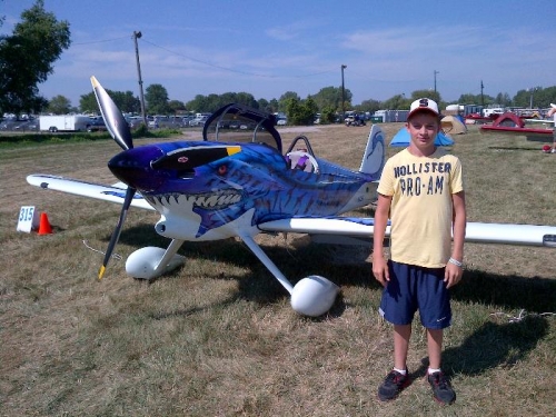 Colten with Paul Dye's RV-3
