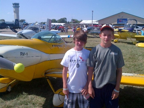 Colten and Tanner with the RV-1
