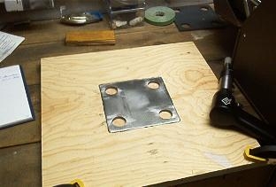 Back rivet plate