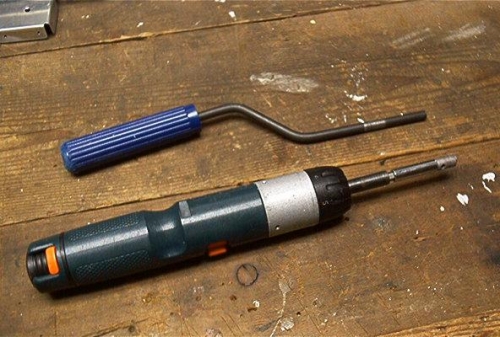 The ATS speed deburr tool and the cordless screwdriver