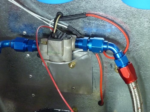 Fuel pump wiring inside cockpit