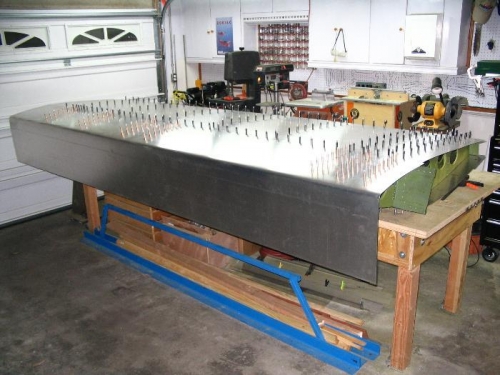 Ready to place access holes, tie down and pitot