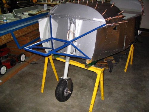 Nosewheel in place