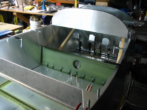 Instrument panel in place
