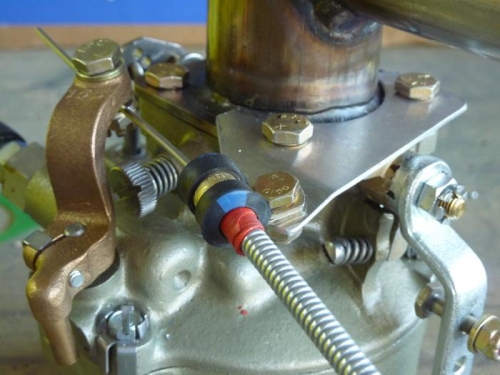 The full set-up with Adel clamp and swivel capture bolt