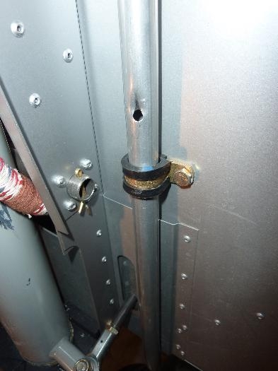 Whistle hole to draw in warm air and prevent ice formation