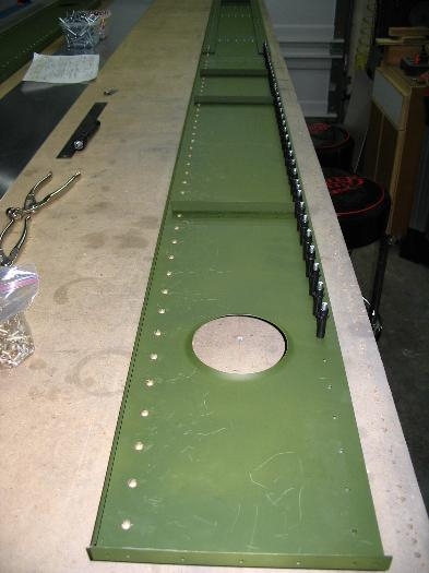 One half of the 5-9 rivets set