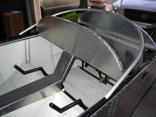 The front canopy hoop in the general vicinity.