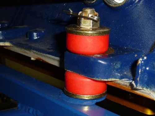 Bushings in place and compresed