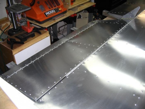 Trim tab with servo connected and wired