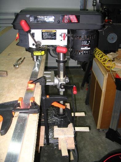 My table-adjacent drill press