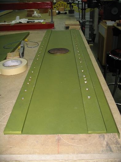 Inside showing shop heads formed by riveting