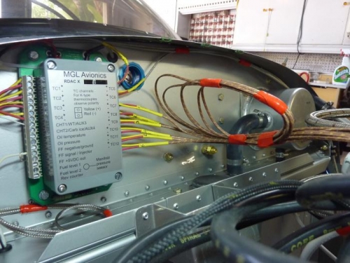 RDAC X wired for EGT and CHT senders