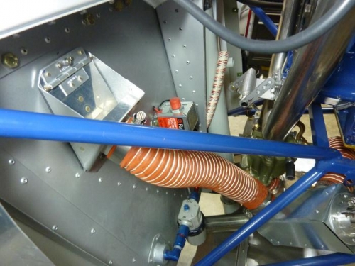 Cabin heat valve mounted on firewall