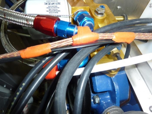 Oil temp sender wired