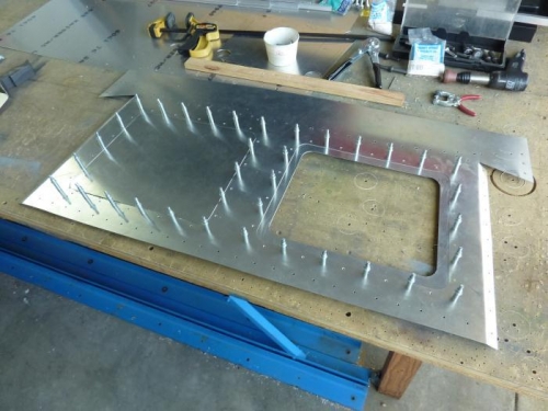 Right panel out to show flange