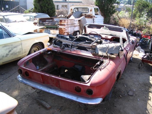Its former home--a 1963 Monza Convertible