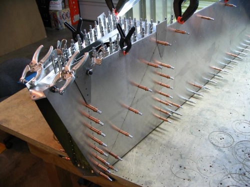 The amply reinforced tail section