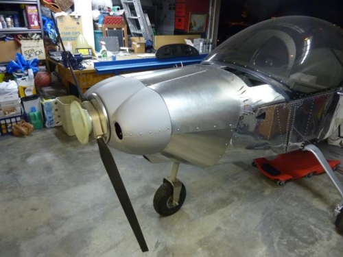 With the prop on, I have one inch to spare when the garage door comes down