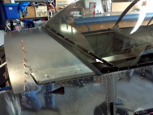 Front top skin back on
