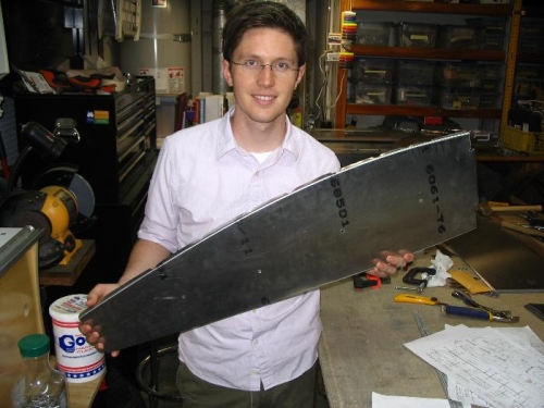 Ryan with his handiwork
