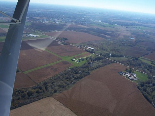 Grass strip near Belwood Ont.