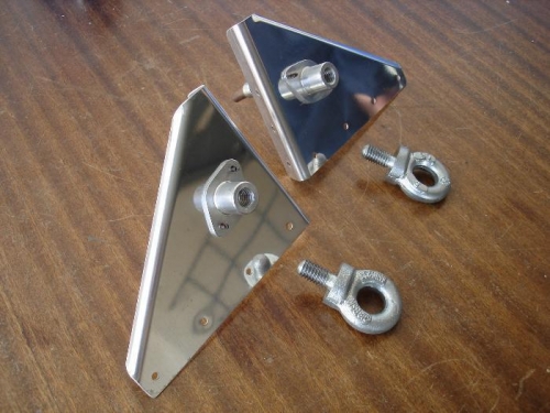 Homemade nutplates for tie down ring stowage