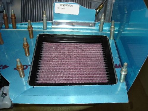 Horizontal induction air filter