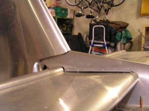 Initial rear fin fit up