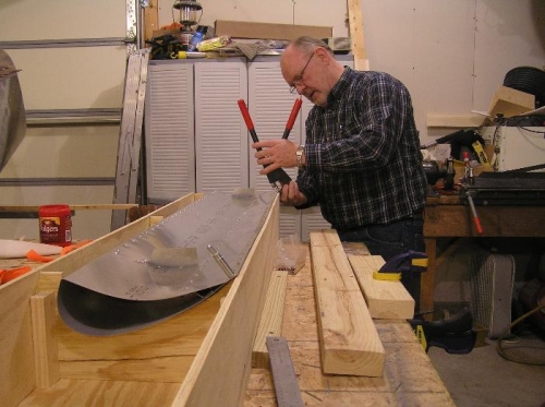 Trialing edge solid rivets