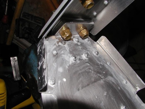 Interference off bolt with rivet