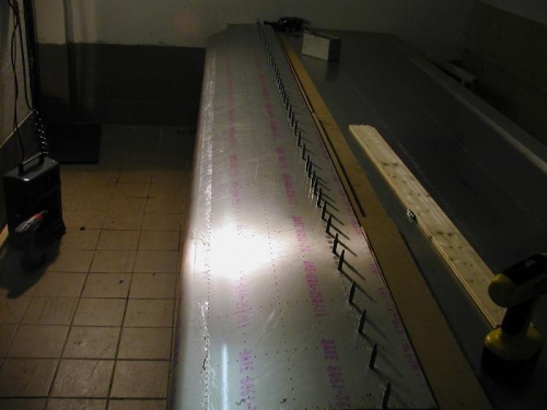 LE skin+clecoed stringer