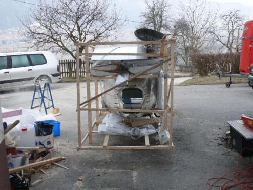 parts packed in crate