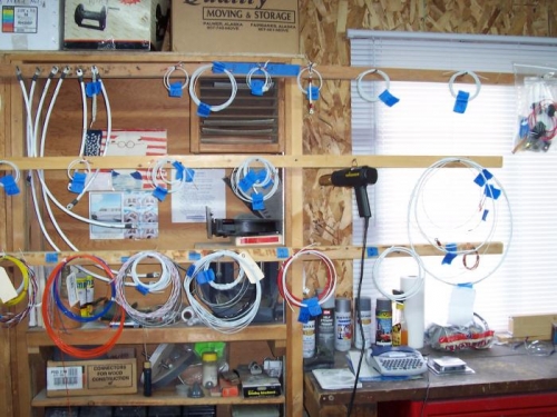 Organizing wiring for various components